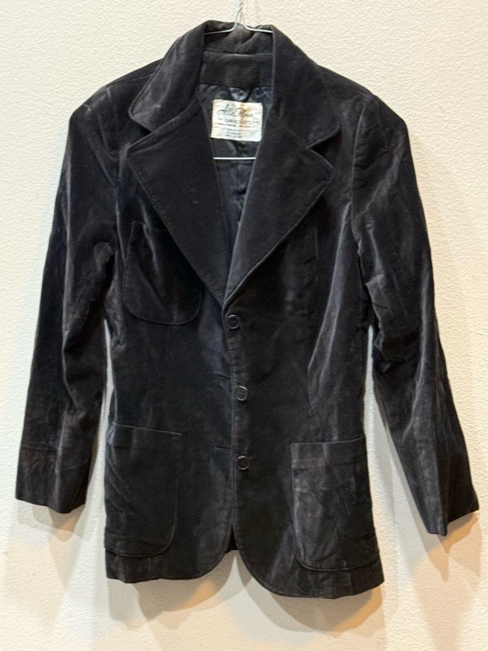 Allie Flynn by Evan Roberts Velvet Blazer Vintage